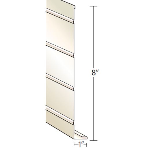 Quality Aluminum Products 8" Hemmed Fascia Cap Sandstone