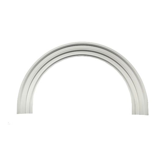 Fypon Molded Millwork 6" x 48" Half-Round Arch Decorative Trim