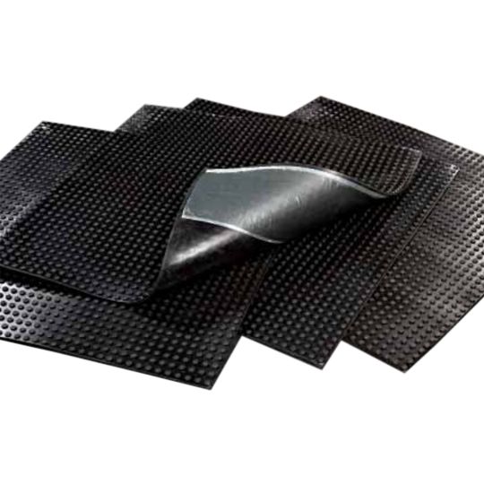 WeatherBond 30" x 30" Black EPDM Peel & Stick Molded Walkway Pads