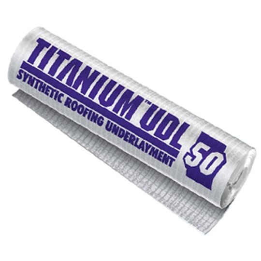 Titanium UDL50 Synthetic Roofing Underlayment - 10 SQ. Roll Grey