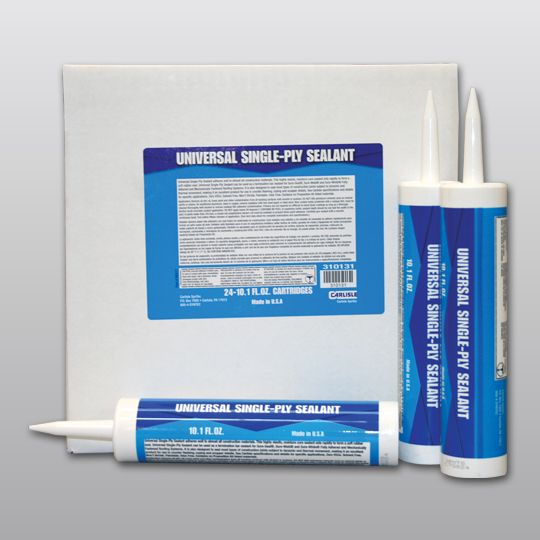 Carlisle SynTec Universal Single-Ply Sealant 10.1 Oz. Cartridge Grey