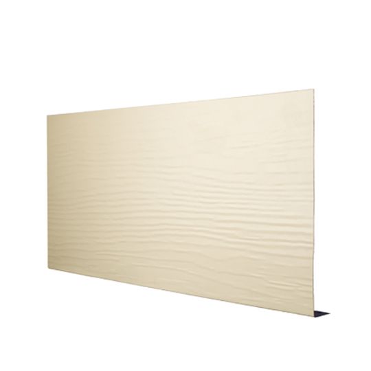 Quality Edge .024" x 4" x 12' TruLine&reg; HP-Series Extra Strength Woodgrain Aluminum Fascia White (280)