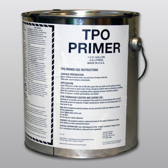 Carlisle SynTec Sure-Weld&reg; TPO Primer 1 Gallon Can Clear/Translucent