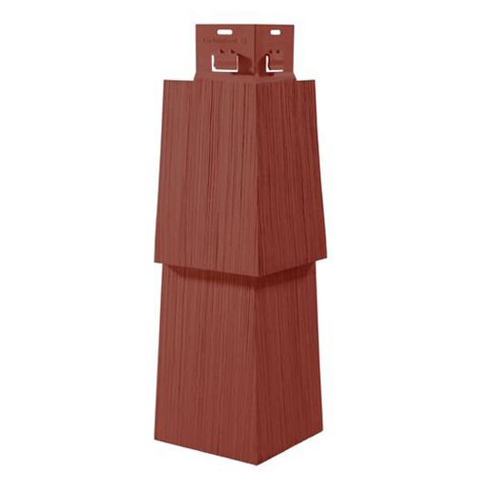 CertainTeed Siding Cedar Impressions&reg; Double 7" Staggered Perfection Mitered Corner Post Pacific Blue