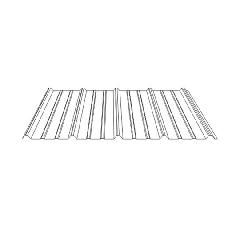 Coastal Metal Service 29 Gauge x 10' Single Slope Ridge Trim for EF Panel