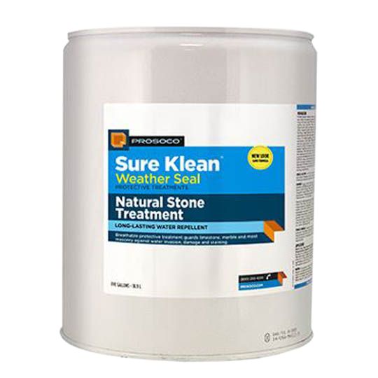 PROSOCO Sure Klean&reg; Weather Seal Natural Stone Treatment - 5 Gallon Pail Clear/Slight Yellow