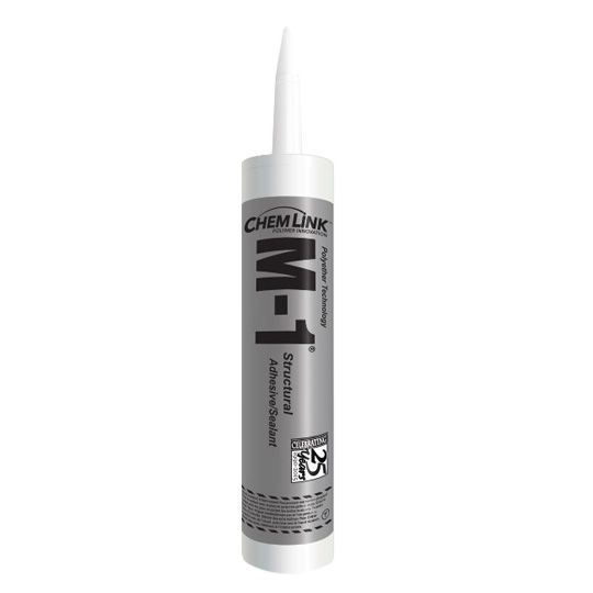 Chem Link F1270 M-1 Universal Structural Adhesive Sealant - 10.1 Oz. Tube White