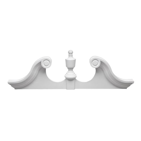 Fypon Molded Millwork 56" Rams Head Pediment