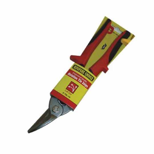 C&R Manufacturing Aviation Tin Snips Left Cut Red