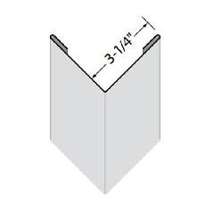 Edco Products Snap-On Outside Corner Post Steel Cap