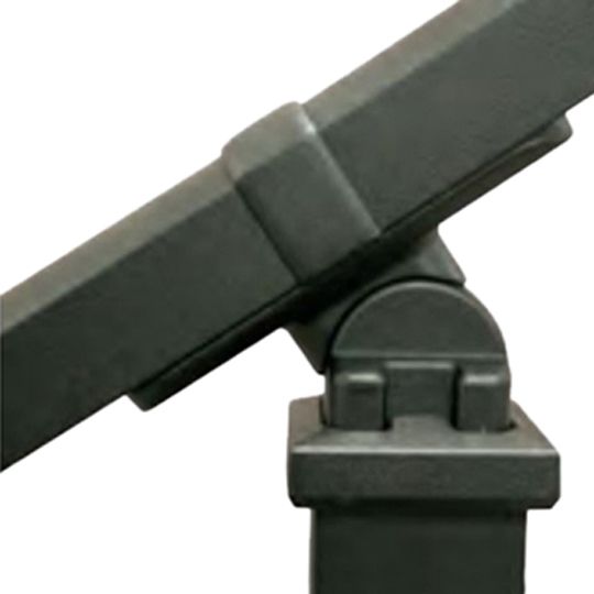 Poly Rail 6' x 36" Westbury&reg; Aluminum Crossover Rail - Stair Satin Black