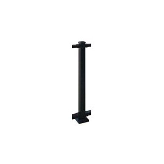 Poly Rail 37" Westbury&reg; Aluminum Mount Post Railing Satin Black