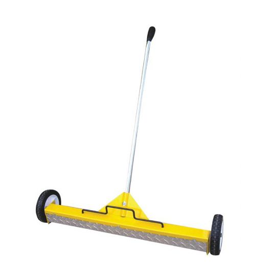 C&R Manufacturing 30" Releasable Magnetic Sweeper with Wheels & Treadplate