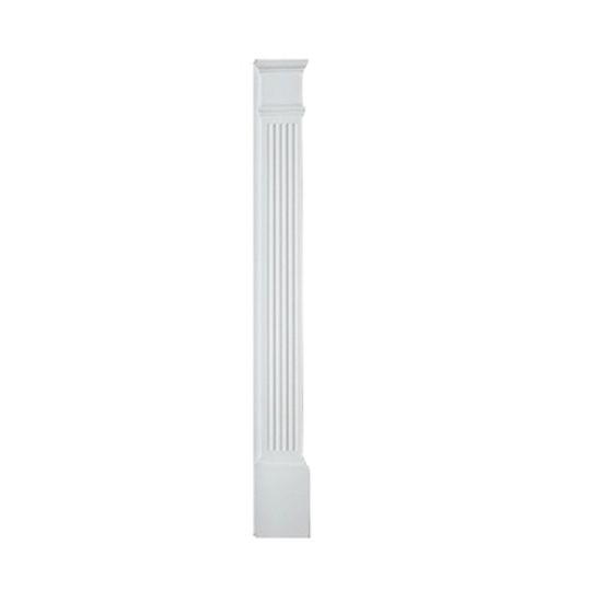 Fypon Molded Millwork 4" x 83" Fluted Pilaster with Moulded Plinth