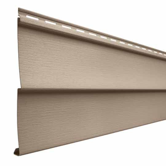 Mastic Ovation Double 5" Vinyl Siding - Woodgrain Finish Almond