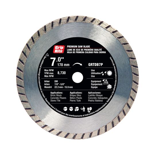 Grip-Rite 7" Premium Quality Turbo Blade