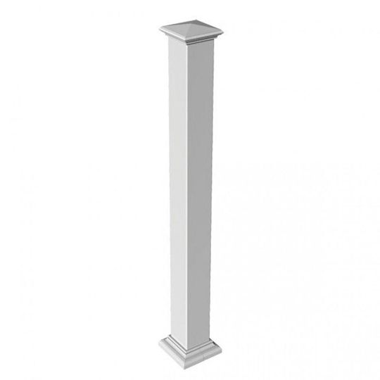 RDI Railing Dynamics Titan Pro Corner Post Assembly for 36" High Railings White