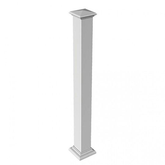 RDI Railing Dynamics Titan Pro Blank Post Assembly for 42" High Railings White