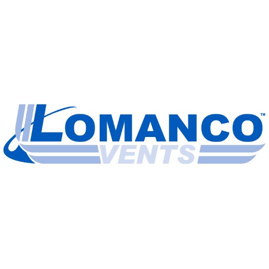 Lomanco Model 750-S Slant Back Static Roof Louver with Screen Mill