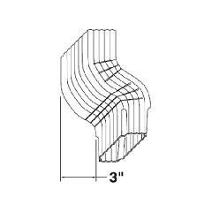 Mastic 2" x 3" Downspout with 3" Offset