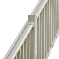 Poly Rail 4' x 36" TRX Vinyl Rail Section - Stair