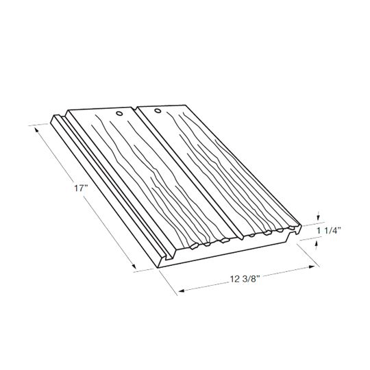 Eagle Roofing Products 12-3/8" x 17" Eaglelite Double Eagle Ponderosa Field Tile Oakwood