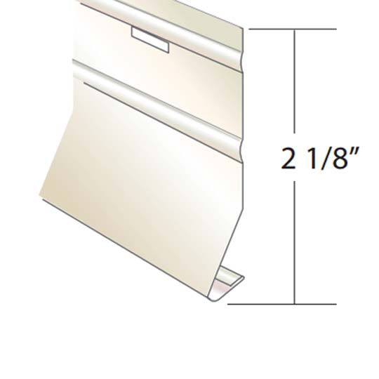 Quality Aluminum Products 2-1/8" Aluminum Starter Strip for Narrow Butt Vinyl Siding