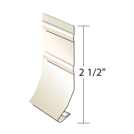 Quality Aluminum Products 2-1/2" Galvanized Starter Strip for Narrow Butt Vinyl Siding