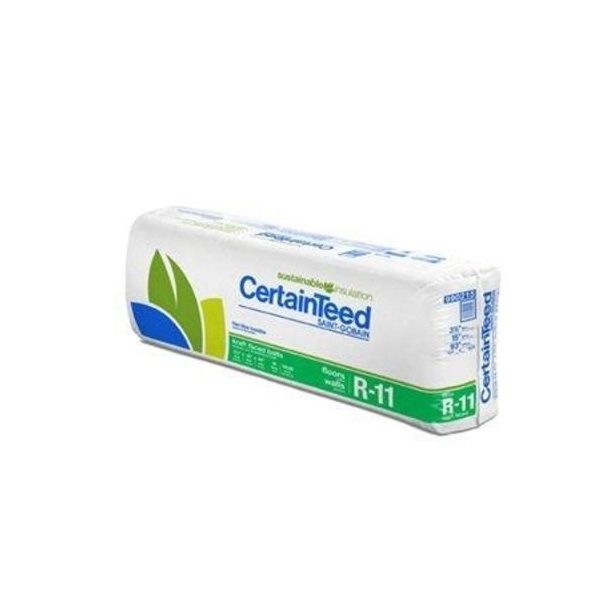 Certainteed - Insulation 3-1/2" x 24" x 96" R-11 Kraft Faced Batts - 256 Sq. Ft. per Bag