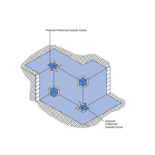 GCP Applied Technologies Preprufe&reg; Preformed Corners Inside