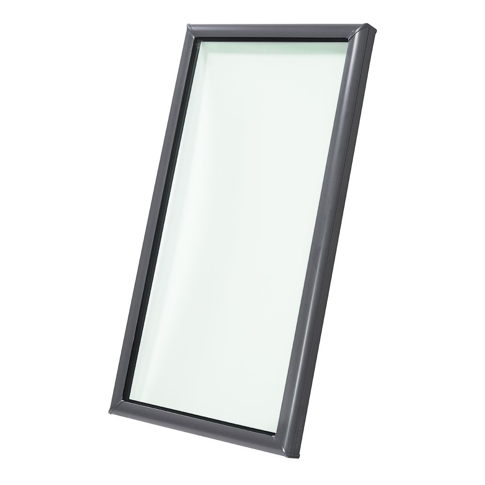 Velux 25-1/2" x 73-1/2" Fixed Curb-Mounted Skylight with Aluminum Cladding & Tempered Low-E3 Glass No Finish