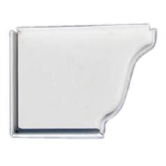 Berger Building Products 6" K-Style Left Painted Aluminum End Cap