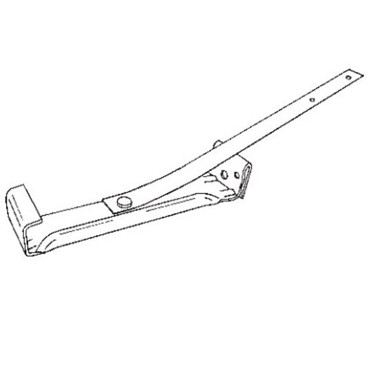 Berger Building Products 6" Royal H-9 Aluminum Hidden Hanger with Stainless Steel Strap Mill Finish