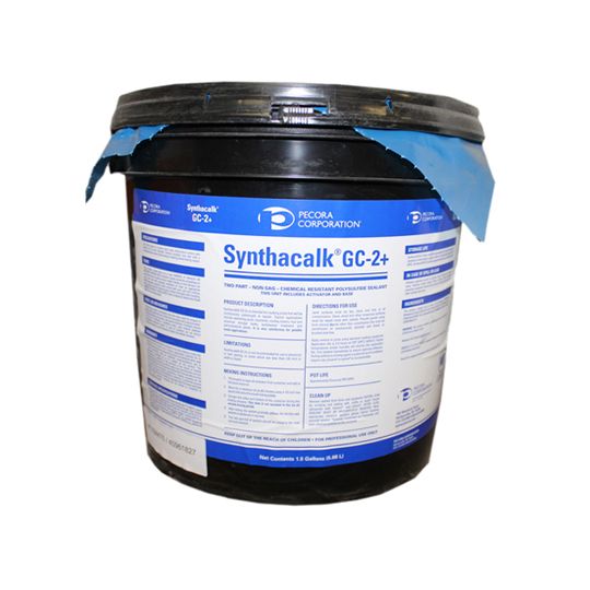 Pecora Synthacalk&trade; GC2+ Two-Part Polysulfide Rubber Sealant - 1.5 Gallon Kit Dark Grey