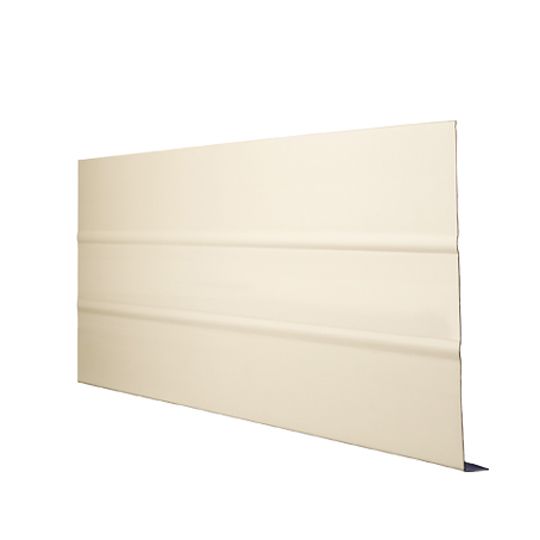 Quality Edge .019" x 6" x 12' TruLine&reg; TS-Series Ribbed Aluminum Fascia White (280)