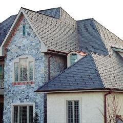 EcoStar 12" Majestic Slate&trade; Traditional Polymeric Tiles - Class A