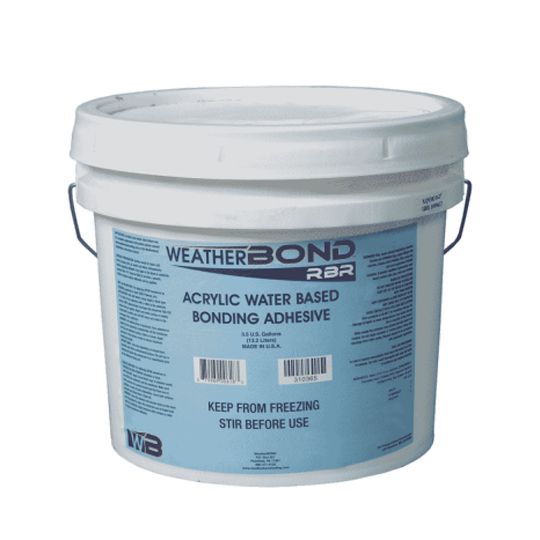 WeatherBond RBR Acrylic Water-Based Bonding Adhesive - 3.5 Gallon Pail