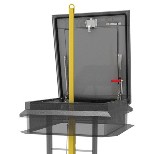 Babcock-Davis Hatchways Steel Ladder Safety Post