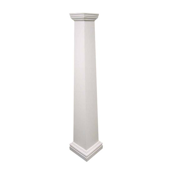 AFCO Industries 10" x 10' Fiberglass Cast Plain Square Column