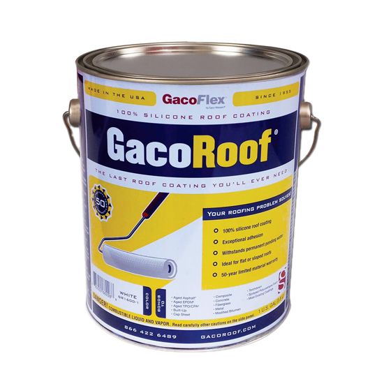 Gaco Western GacoRoof&reg; Silicone Roof Coating - 1 Gallon Pail Grey