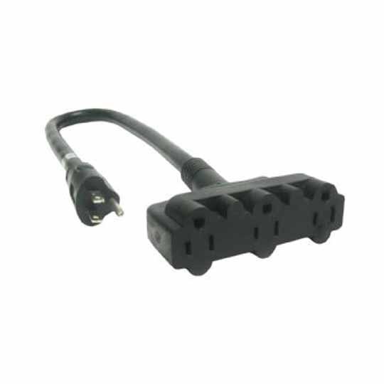 C&R Manufacturing 2' 3-Way Power Block - 12 Gauge Black