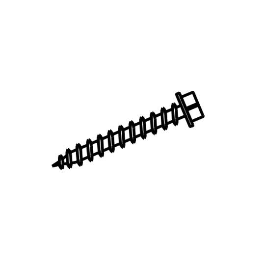 Allmet Roofing Products Stitch Screws Pack of 250 Black