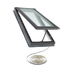 Velux Electric "Fresh Air" Deck-Mounted Skylight with Aluminum Cladding,...