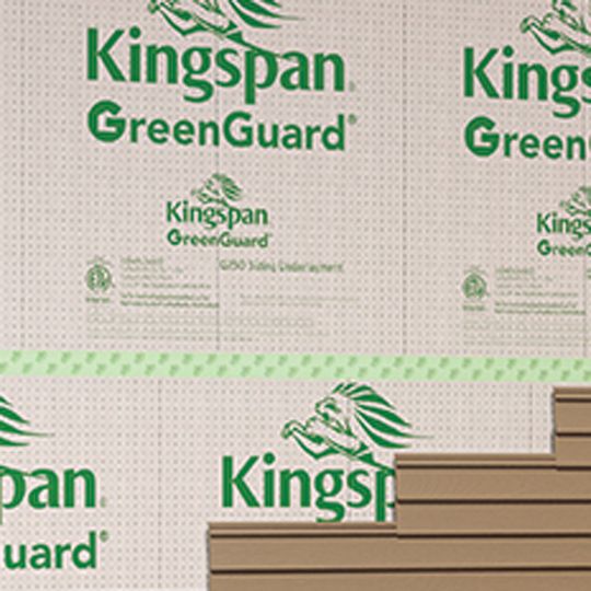 Kingspan Insulation 1/4" x 4' x 50' GreenGuard&reg; Q250 Fanfold Siding Underlayment