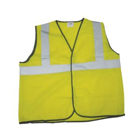 C&R Manufacturing Large Heavy-Duty Safety Vest Lime Green