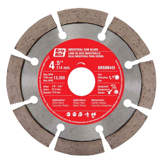 Grip-Rite 4-1/2" Industrial Segmented Diamond Blade