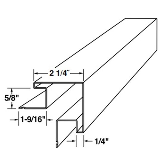 Mastic 2-1/4" Smooth Outside Aluminum Corner Post White