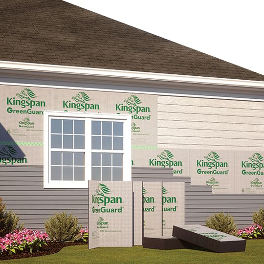 Kingspan Insulation 3/8" x 4' x 48' GreenGuard&reg; Q350 Fanfold Siding Underlayment