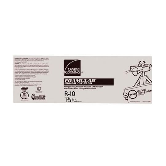 Owens Corning 3" x 16" x 96" FOAMULAR&reg; High-R CW Plus Extruded Polystyrene (XPS) Insulation