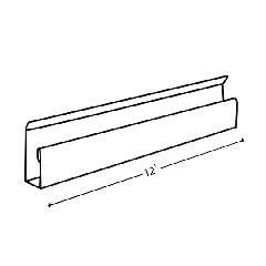 Alsco Metals 3/8" Aluminum J-Channel for T4/Q4 Soffit